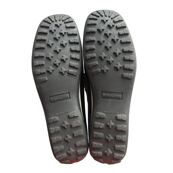 Michael Kors Black Suede Loafers Boat Shoe Moccasin Made In Italy Size 8.5 - Picture 6 of 9
